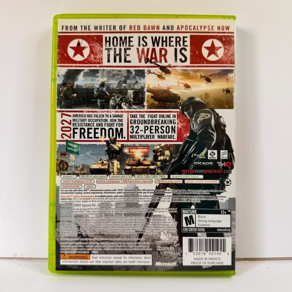 Homefront‎ Microsoft Xbox 360, 2011 - Picture 2 of 8